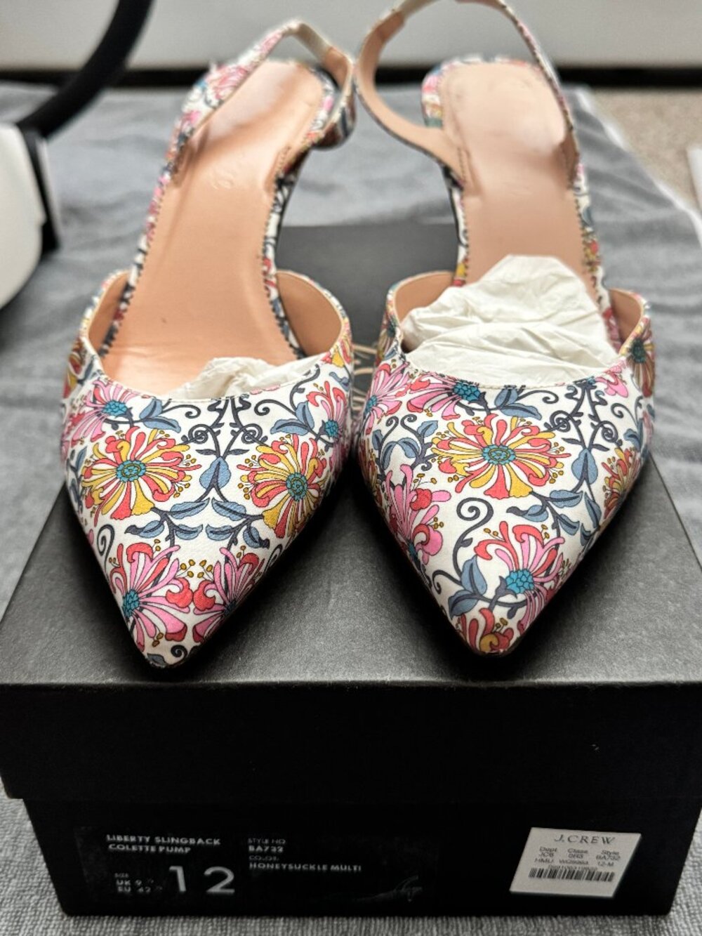 J. Crew Honeysuckle Pattern Italian Leather Shoes